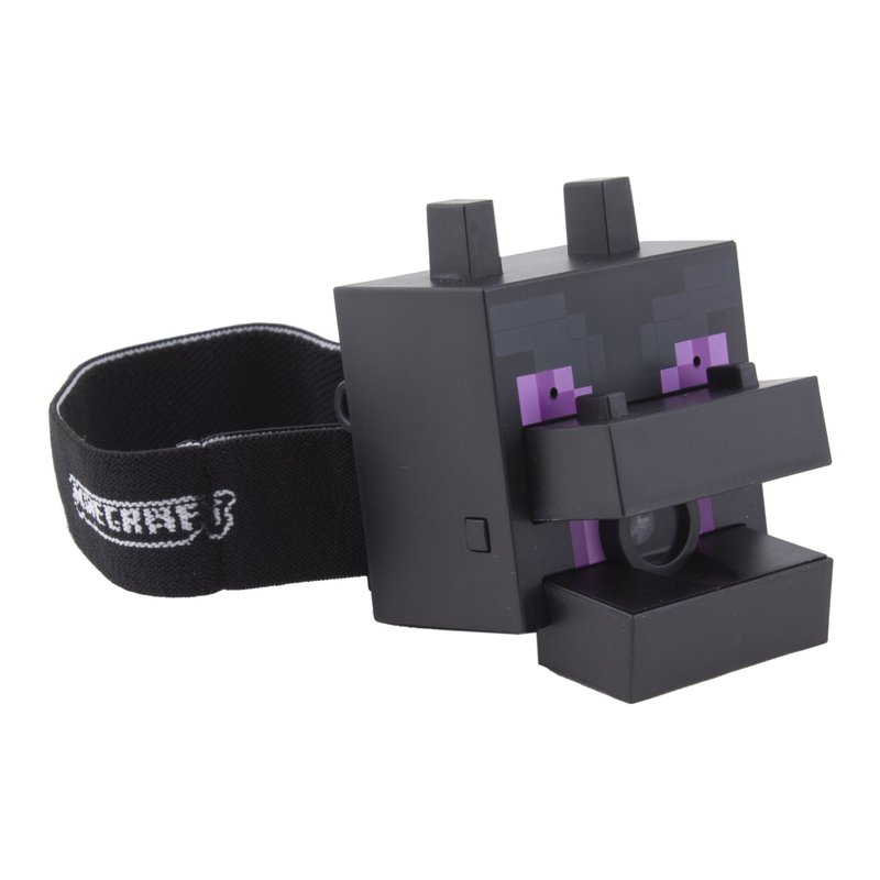 Paladone Minecraft Ender Dragon Head Torch with Sounds - Camping Gear & Picnic Sets - Plastic Black