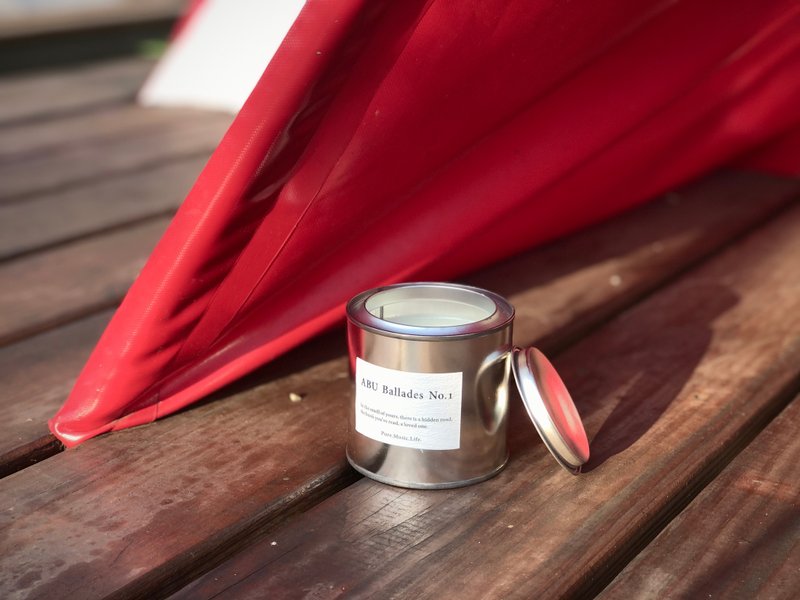 All natural essential oil candle | industrial wind aluminum can 240g - Candles & Candle Holders - Wax 
