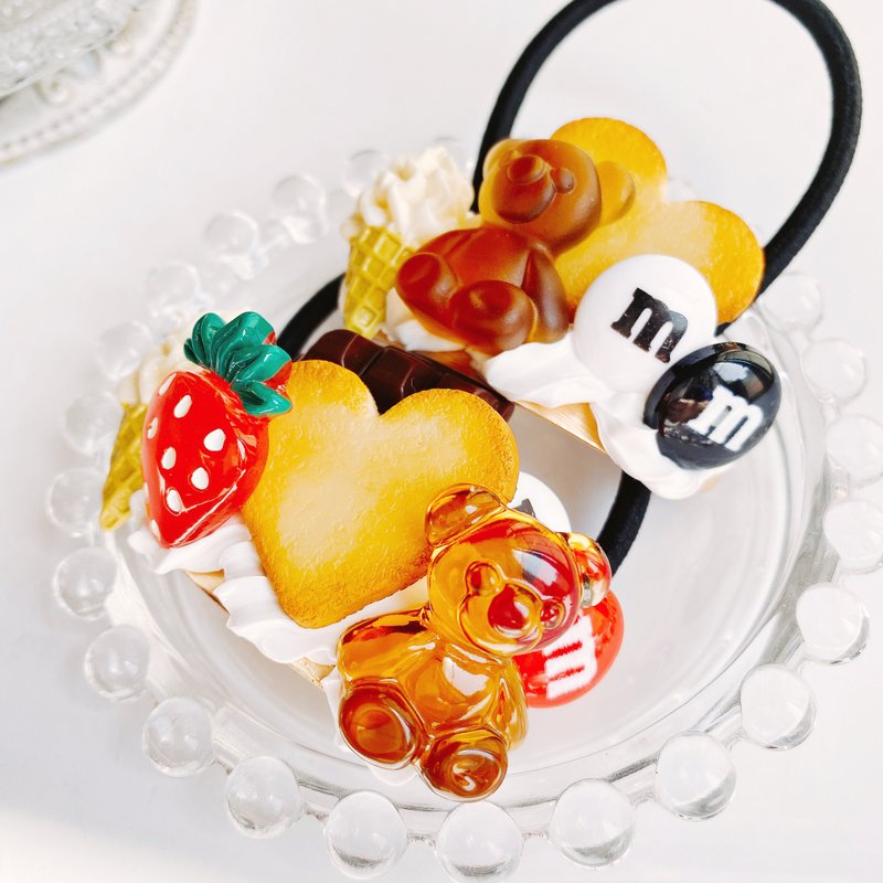 Sweets Hairband sweets deco fake sweets - Hair Accessories - Clay Gold