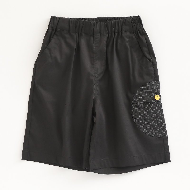 BIR Cargo Black Shorts - กางเกง - ผ้าฝ้าย/ผ้าลินิน สีดำ