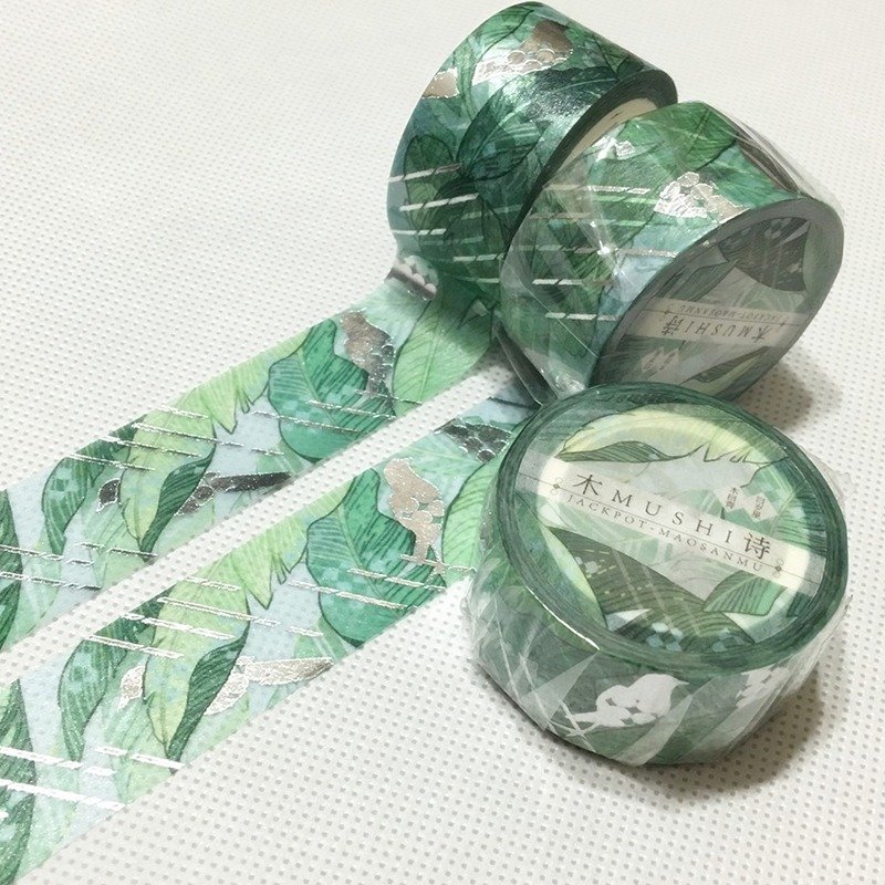 【JACKPOT】原創和紙膠帶 - 五行印象-木詩 - 紙膠帶/和紙/PET - 紙 