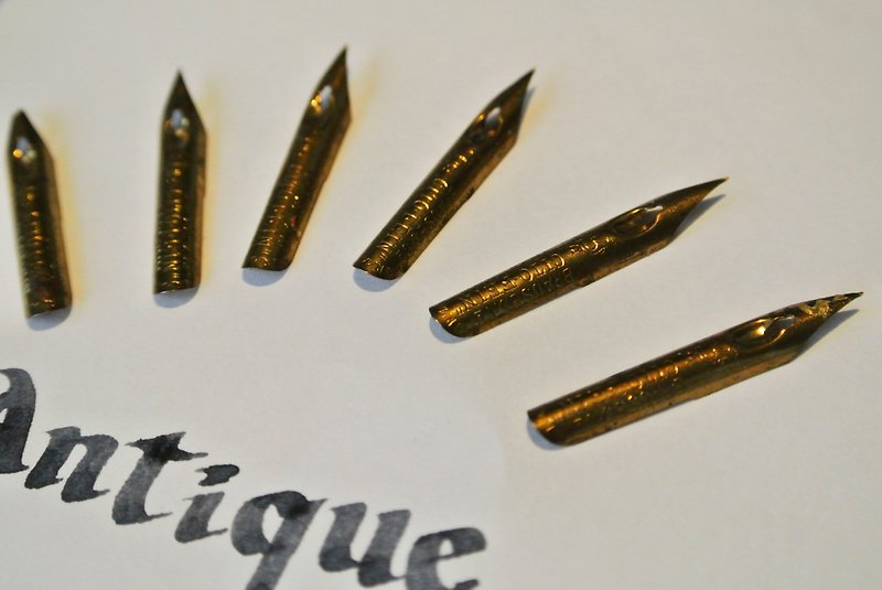 [T - C] Brause dip pen nib antique Schreibfeder - Other Writing Utensils - Other Metals 
