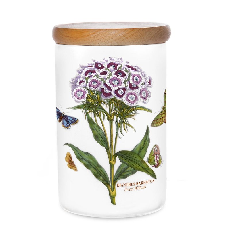Portmeirion Botanic Garden Storage Jar 7 inch Sweet Willam - Cookware - Pottery Purple