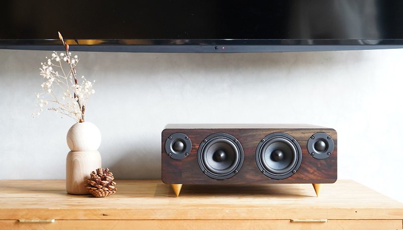 minfort MIN660 handmade solid wood bluetooth speaker (clear appearance of minor defects) - Speakers - Wood Gold