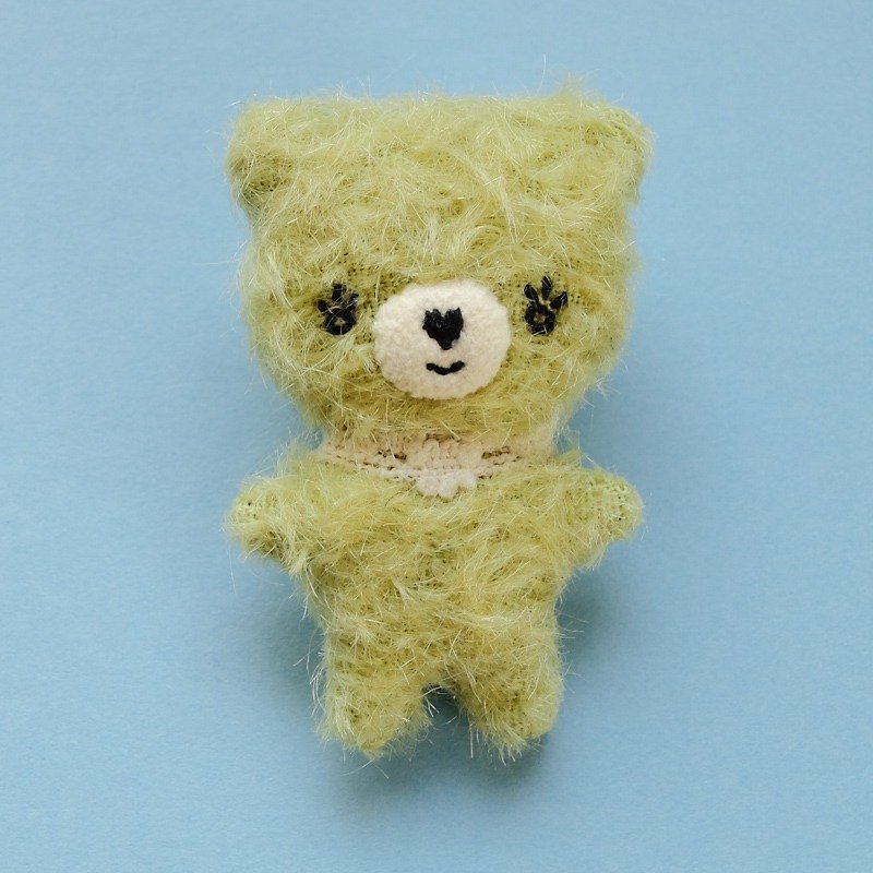 Brooch <Bear> - Brooches - Other Materials Green