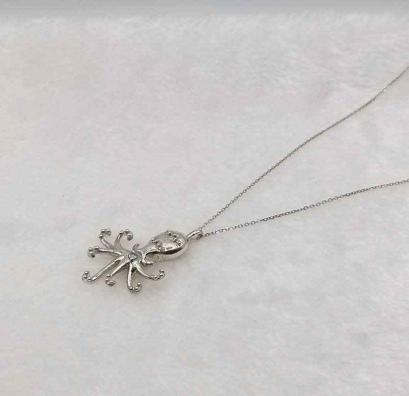 Aquarius pendant/925 sterling silver pendant/handmade - Necklaces - Sterling Silver 