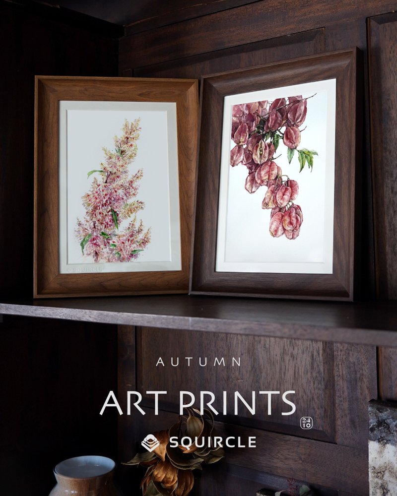 A Flower Collection Reproduction Painting Autumn Series - Posters - Paper 