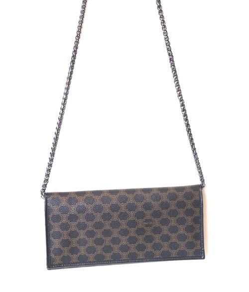 RARE TO GO VINTAGE 日出中古研究所 | 中古名牌選品店 | RARE TO GO 中古 | Celine黑色老花長錢包 側揹包 (送側肩帶)