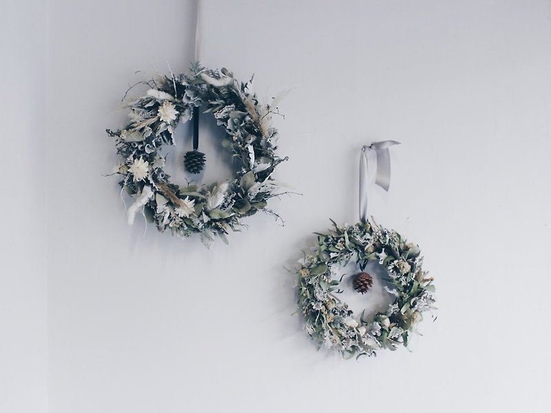 Flower Wreath!!【森林之神-Pan】乾燥花 花圈 佈置 聖誕節 送禮L - 裝飾/擺設  - 植物．花 綠色