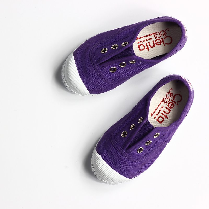 Spanish nationals CIENTA canvas shoes shoes size purple savory shoes 7099745 - Kids' Shoes - Cotton & Hemp Purple