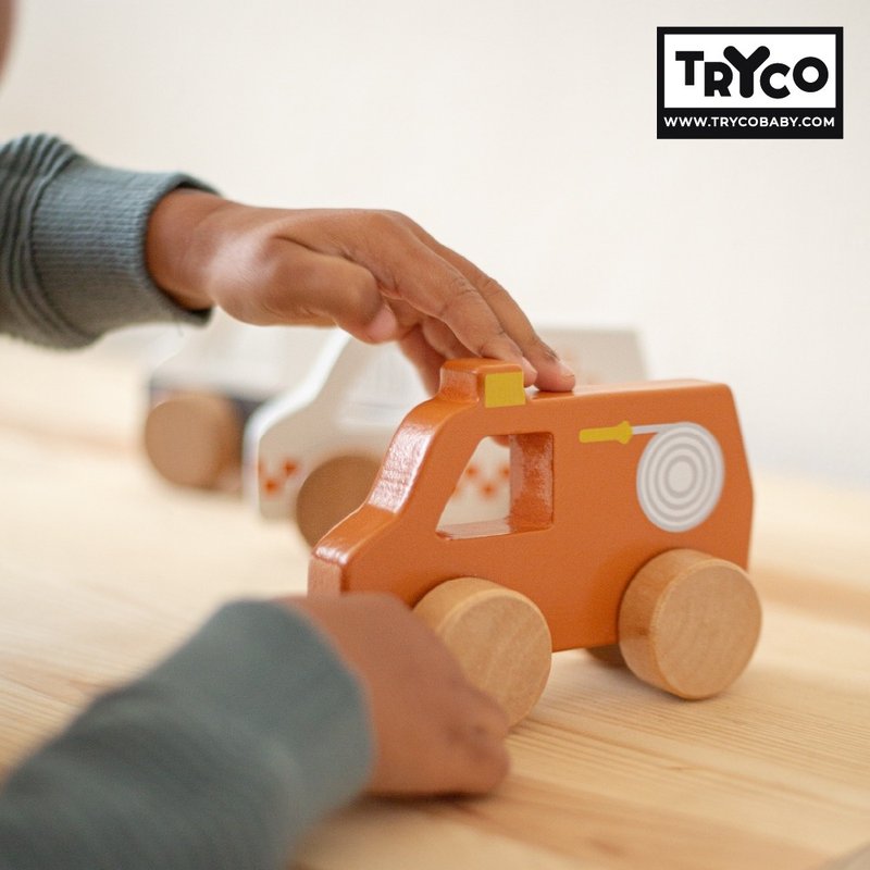 【Tryco】Wooden Trolley-Three models to choose from - ของเล่นเด็ก - ไม้ หลากหลายสี