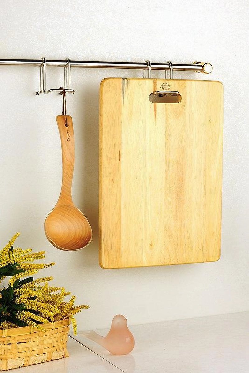 Hanging rod chopping board rack spatula large ladle hook rack made of 304 Stainless Steel - Storage - Stainless Steel Silver