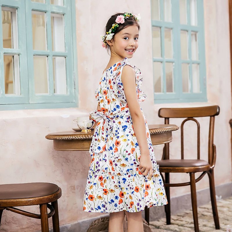 (Children's clothing) Saint Laurent in the sun - Kids' Dresses - Cotton & Hemp 