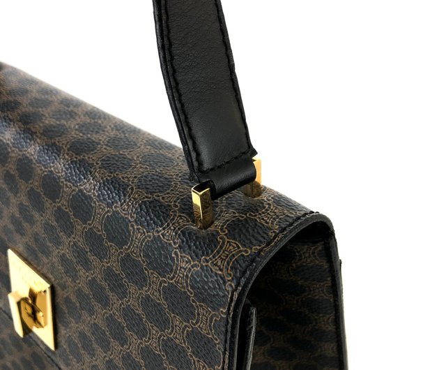 日本直送 名牌中古包 】CELINE セリーヌ マカダム ターンロック