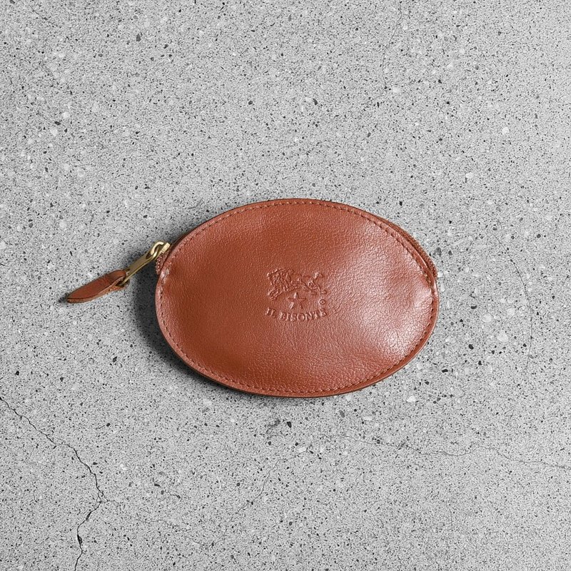 IL BISONTE Vintage Wallet - Coin Purses - Genuine Leather Brown