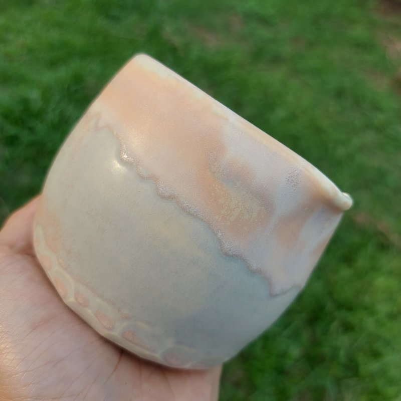 【品茗時間】粉青茶海 奶盅 - 茶壺/茶杯/茶具 - 陶 粉紅色