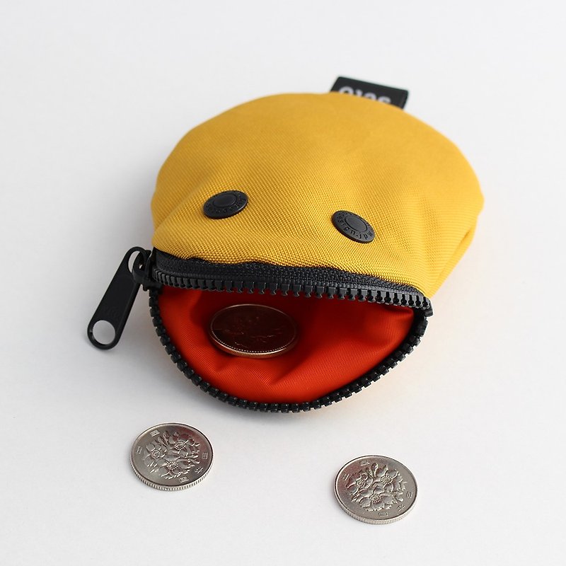 seto / creature bag / card case / coin case / Bean / Yellow - กระเป๋าใส่เหรียญ - เส้นใยสังเคราะห์ สีเหลือง