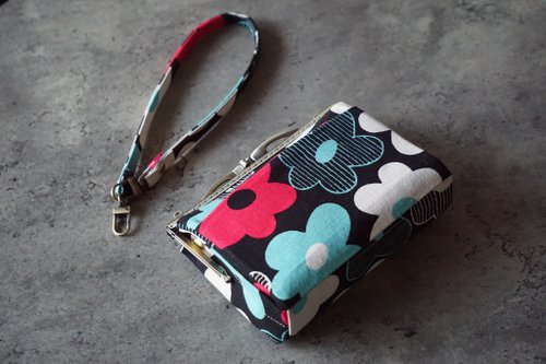 【Presentation】Gamaguchi Wallet in handmade cloth - clasp wallet/Star Cluster