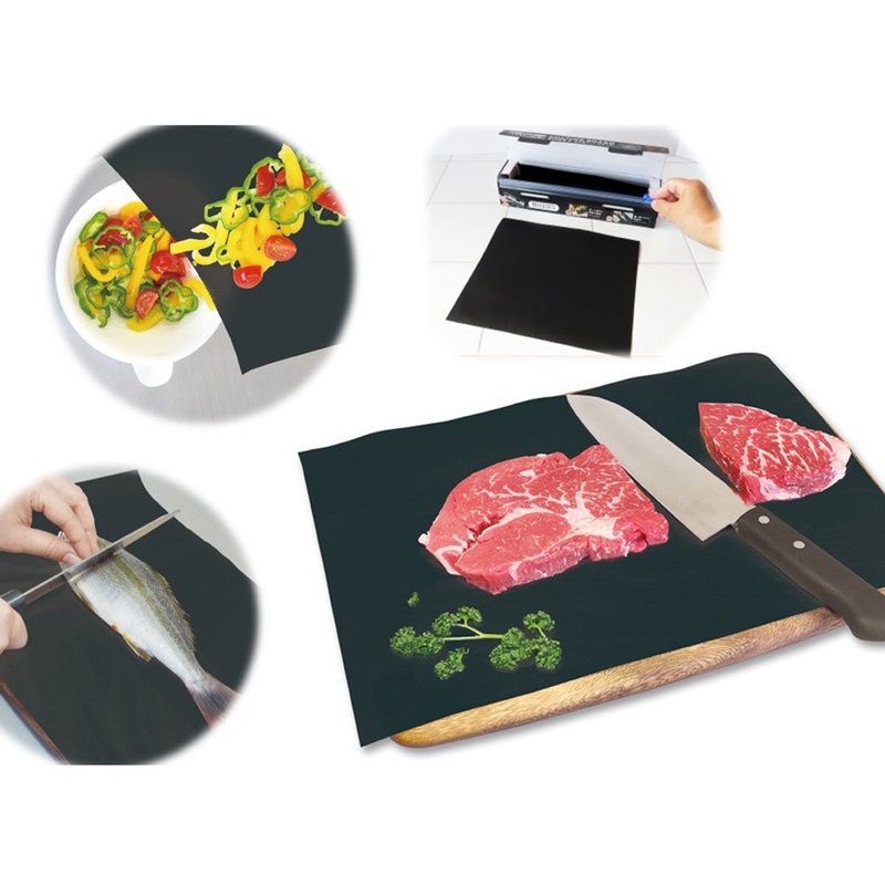 Black cutting board 3mx24cm Cut to any size - See your ingredients clearly - Serving Trays & Cutting Boards - Plastic Black