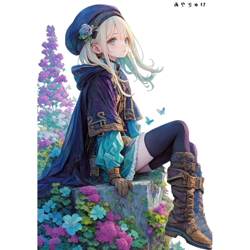 【6月中旬新作】07-096-0065 コラージュステッカー - 貼紙 - 紙 