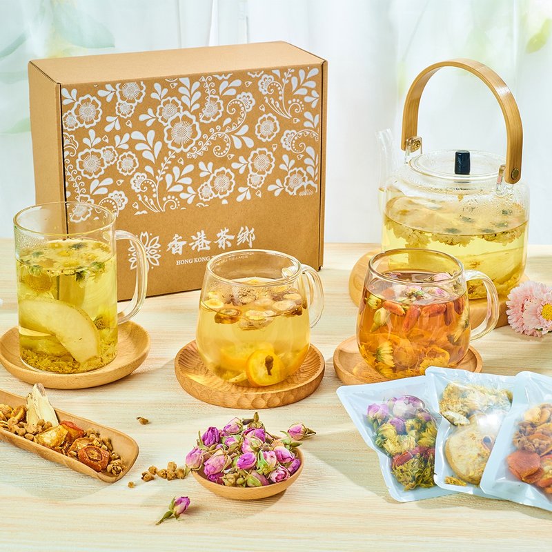 Dampness-removing and swelling floral tea combination [24 packs] - Healthy floral tea sharing gift box - ชา - วัสดุอื่นๆ 