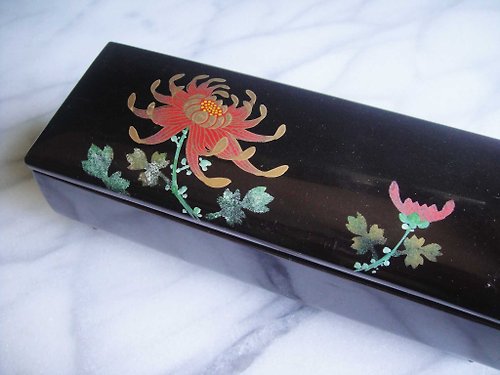 老時光OLD-TIME Vintage & Classic & Deco 【老時光 OLD-TIME】早期二手日本製漆器音樂珠寶盒