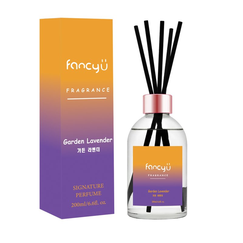 FANCY U漸層室內擴擴香瓶-薰衣草花園 Garden Lavender 200ml - 香氛/精油/擴香 - 精油 多色
