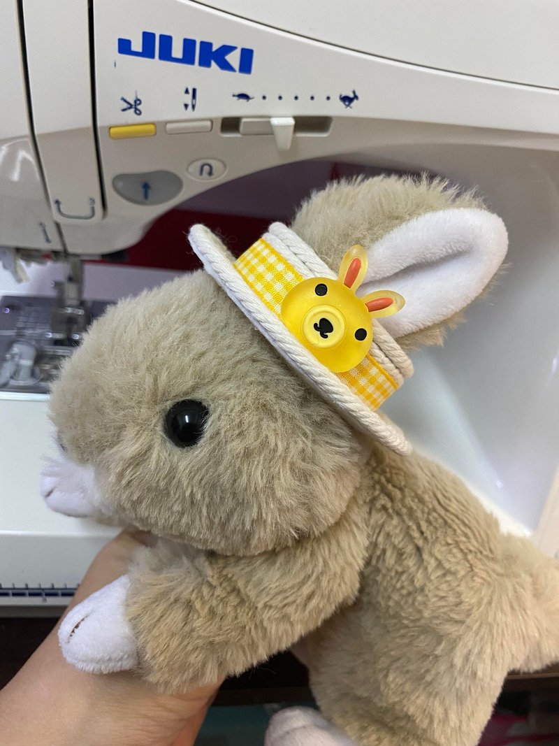 Q2-handmade pet birthday hat pet hair accessories headgear rabbit leash accessories rabbit wreath - imitation straw hat - Collars & Leashes - Other Materials Multicolor