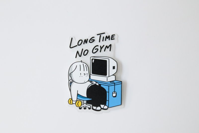 STICKER PIECE - LONG TIME NO GYM - Stickers - Paper Blue