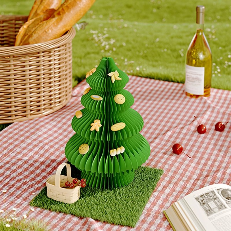 Picnic Christmas tree - ของวางตกแต่ง - กระดาษ สีเขียว