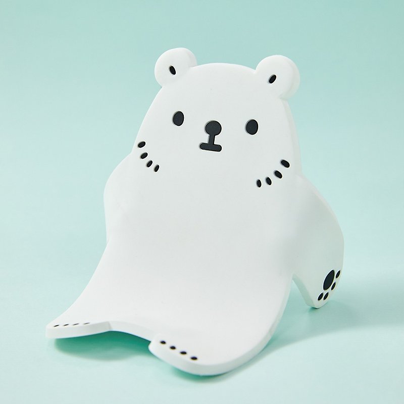 Baibai Diary Series-Multifunctional Mobile Phone Stand - Phone Stands & Dust Plugs - Plastic White