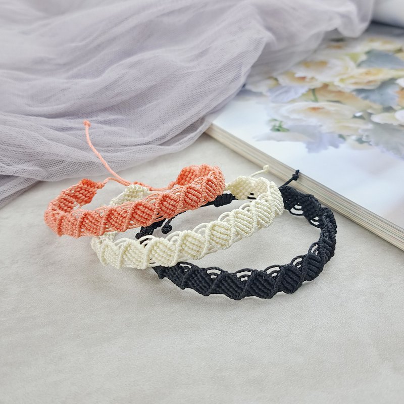 Men's and Women's Bracelet Couple's Bracelet Customized Bracelet Couple's Bracelet Bracelet Gift TB058 - สร้อยข้อมือ - เส้นใยสังเคราะห์ สีดำ