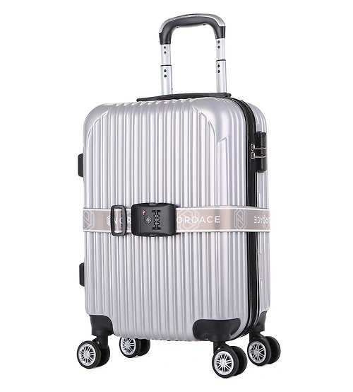 Nordace 【外遊法寶 】TSA海關鎖行李箱束帶-雙色可選-卡奇色|行李帶