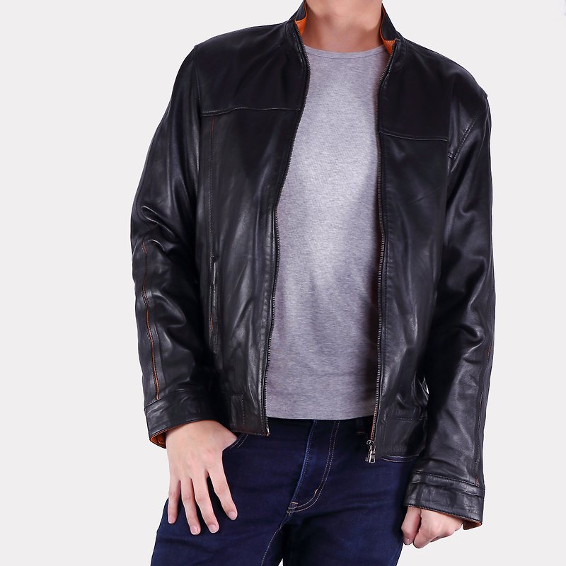 Men's lamb Leather Jacket - Men's Coats & Jackets - Genuine Leather 