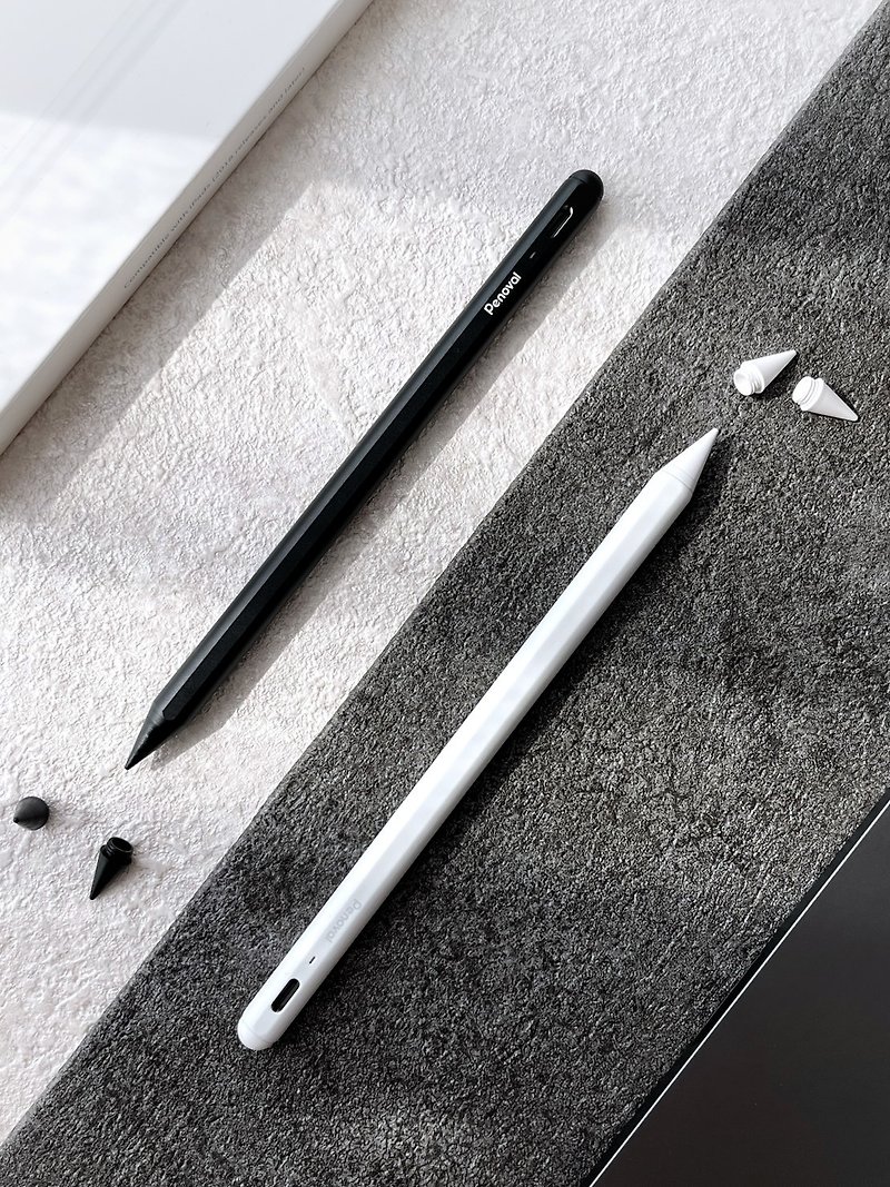 【Penoval AX Pro】iPadスタイラス第2世代スタイラス傾斜角パワーアップグレード - その他 - アルミニウム合金 ホワイト
