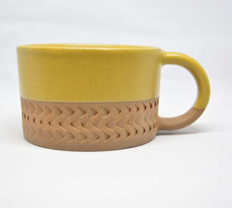 Bamboo Wrapped Mouth Cup - Green _ Fair Trade - Mugs - Pottery Green