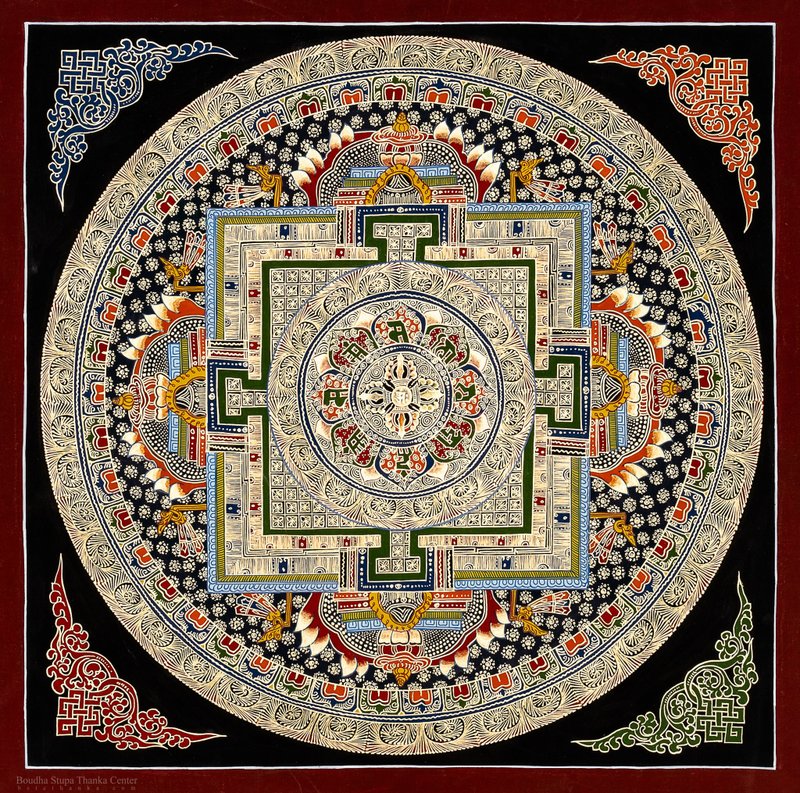 Enlightening Universal Mandala: Embracing Unity - Wall Décor - Other Materials Multicolor