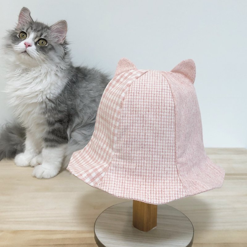 Customization. Multicolor. Embroidered words. Children's fisherman hat. Cat cat - Baby Hats & Headbands - Cotton & Hemp Multicolor