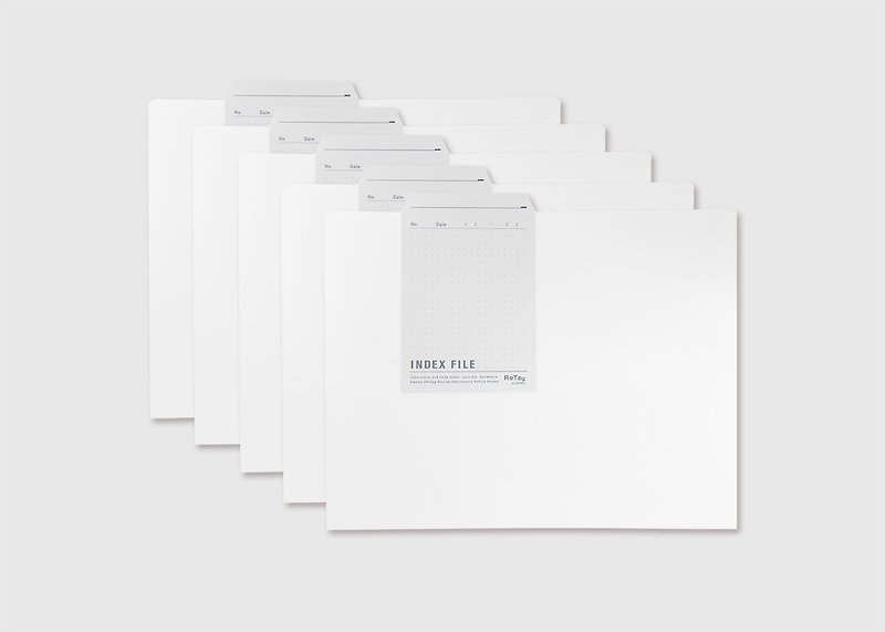 WEMO ReTag Reusable Folder (Landscape A4) - แฟ้ม - พลาสติก ขาว