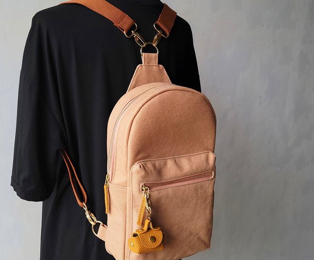 Sling discount canvas backpacks