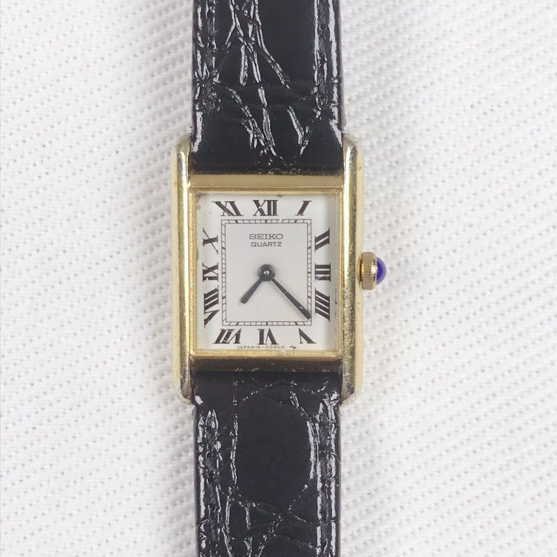 Seiko Tank model 1980s vintage 女錶 精工 坦克 經典 致敬 沃荷 - 女錶 - 其他材質 金色
