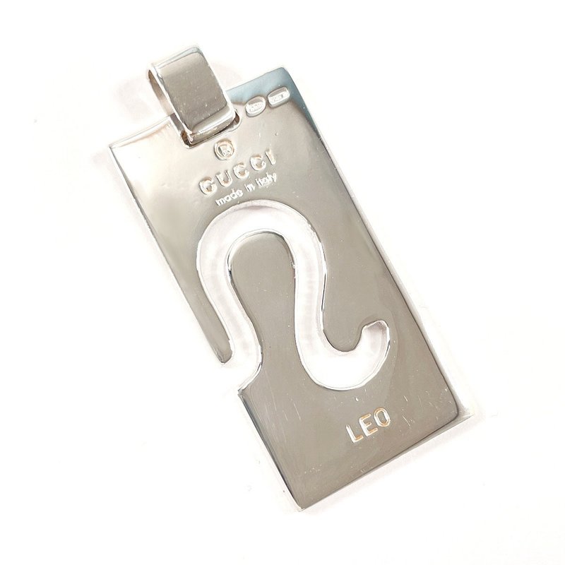 【日本直送 中古美品】グッチ GUCCI ペンダントトップ 星座 LEO しし座 プレート シルバー925 アクセサリー - 項鍊 - 純銀 銀色