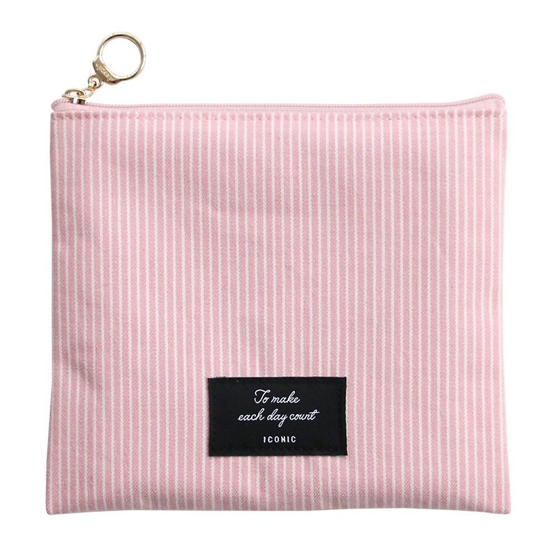 ICONIC perfect day zipper bag M-pink, ICO51654 - Clutch Bags - Cotton & Hemp Pink