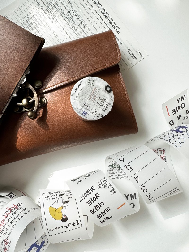 Me & Stationery Tracing Roll Paper 4cm x 7M - 紙膠帶/和紙/PET - 紙 多色