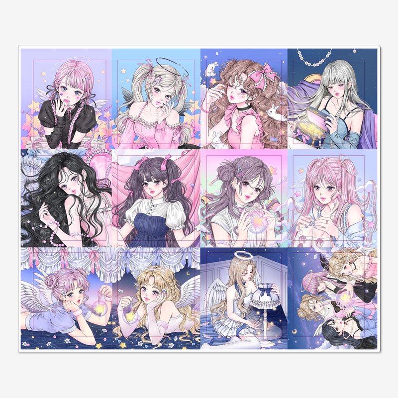 Milky Way Square Sticker - 貼紙 - 紙 