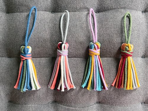 Vamacramé 微小手造雜貨 客製化禮物【Tassel】流鬚 手袋吊飾 鑰匙圈