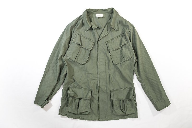 [3thclub Ming Hui Tong] the third edition of the US military in Vietnam combat service TCU uniforms army green vintage TCU-007 - Men's Coats & Jackets - Cotton & Hemp Green