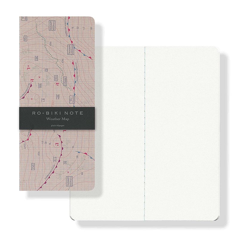 RO-BIKI NOTE Weather Map - 筆記本/手帳 - 紙 
