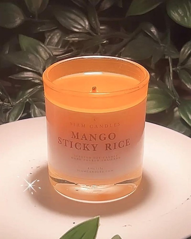 Mango Sticky Rice Soy Candle by Siam Candles - Candles & Candle Holders - Other Materials White