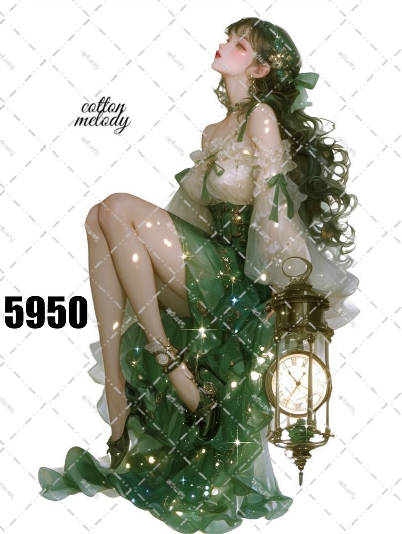 original sticker no.5950 人物ステッカー オリジナルステッカー 人物ステッカー 女の子ステッカー オリジナル人物ステッカー - 貼紙 - 紙 